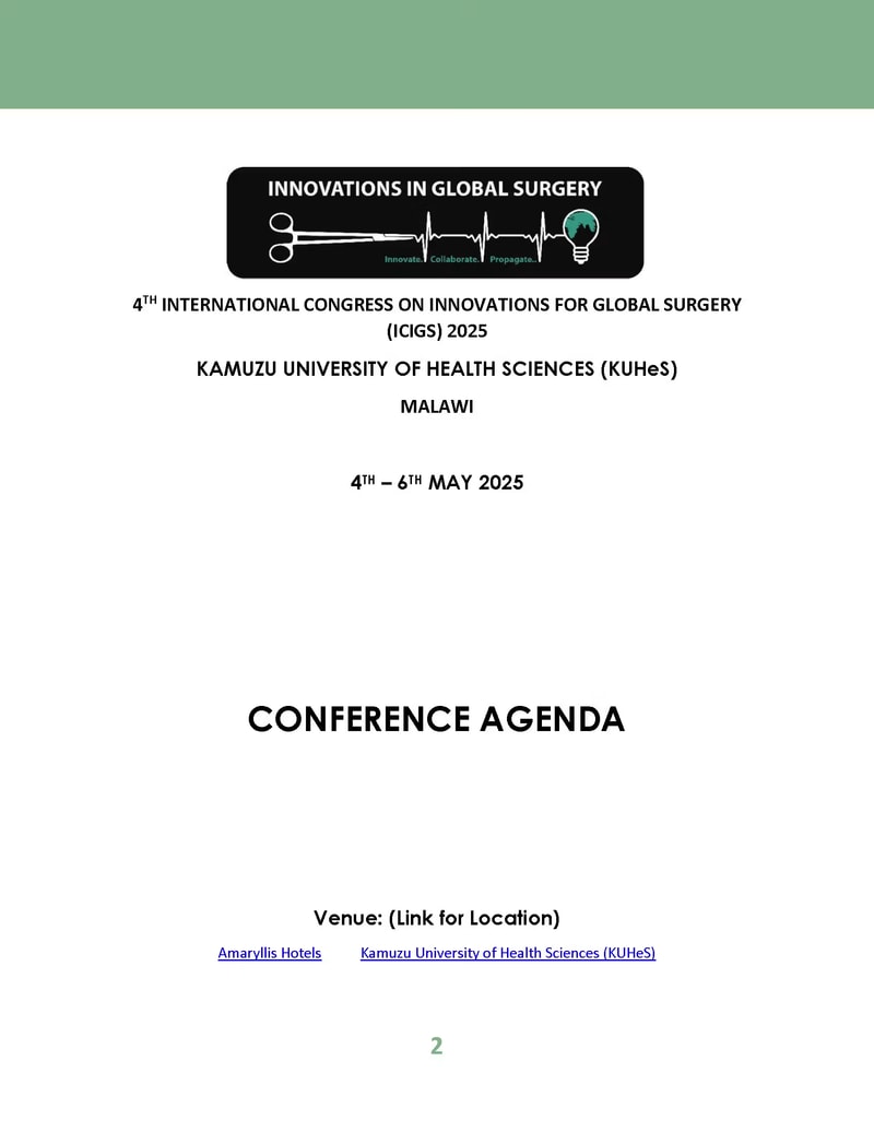ICIGS 2025 published provisional programme, page 3
