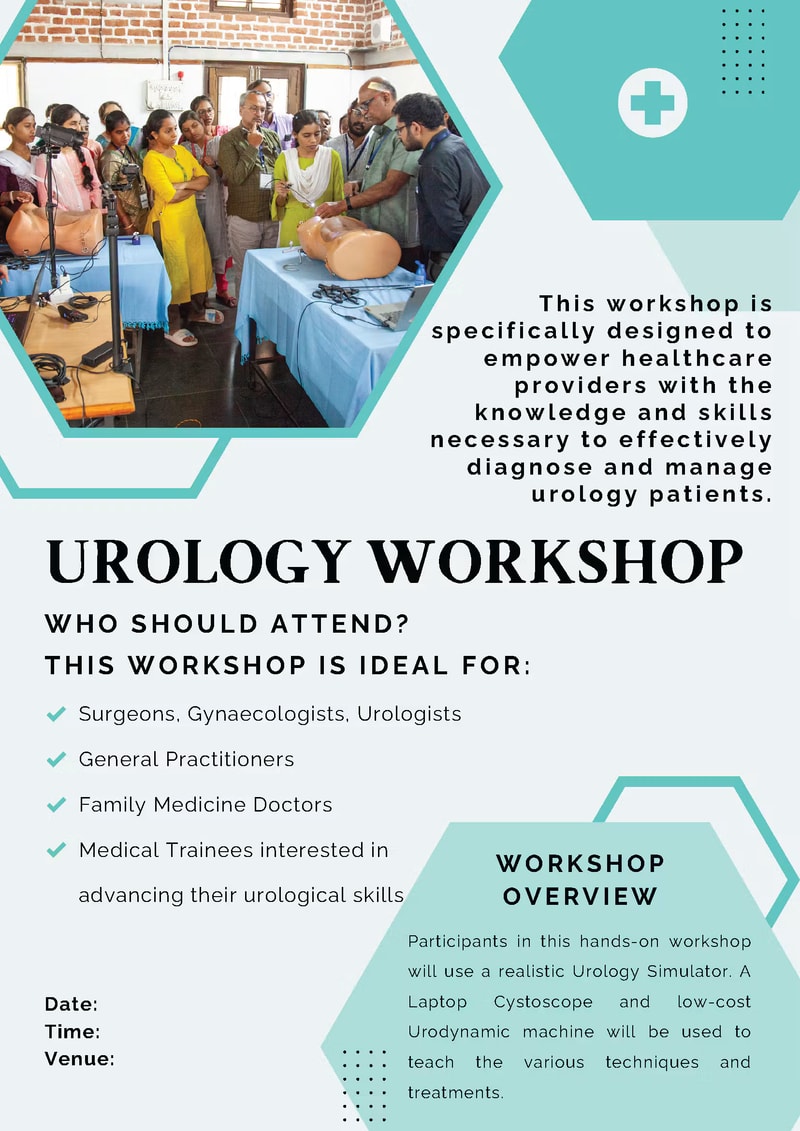 ICIGS 2025 urology workshop brochure, page 1