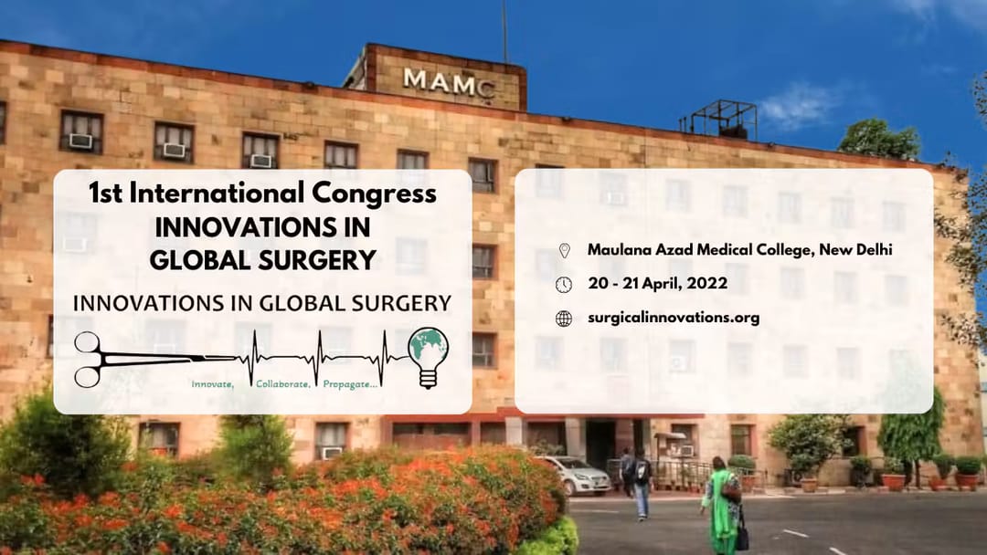 Inaugural ICIGS 2022 congress banner for New Delhi, India
